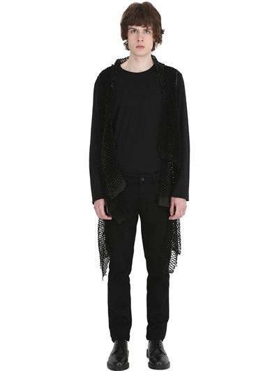 Cutuli Cult Laser-cut Leather Vest