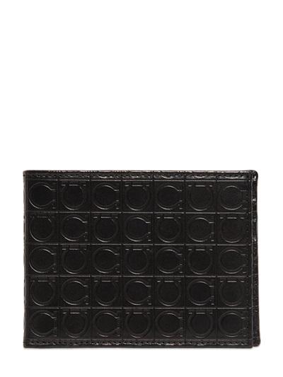 Salvatore Ferragamo Gamma Soft Embossed Leather Wallet