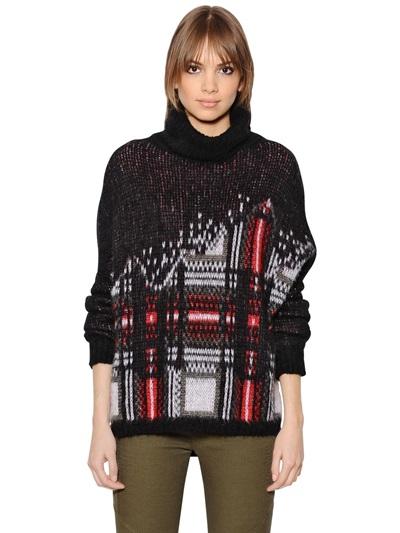 Diesel Alyen Mohair Wool Blend Knit Sweater