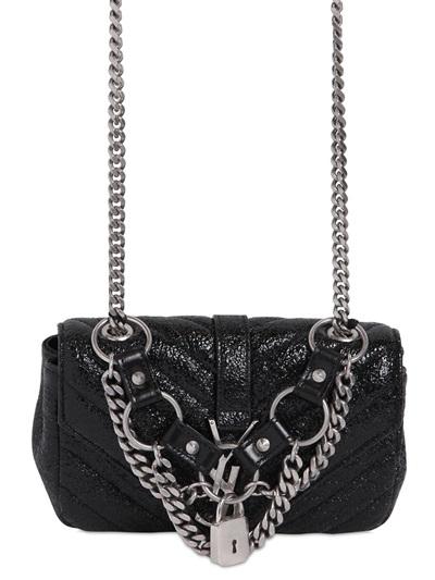 Saint Laurent Monogram Baby Punk Patent Leather Bag