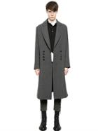 Ann Demeulemeester Double Breasted Wool Blend Coat