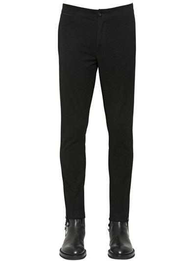 Ann Demeulemeester Stretch Wool Cotton Canvas Trousers