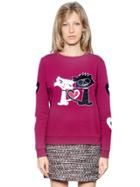 Karl Lagerfeld Choupette In Love Cotton Sweatshirt