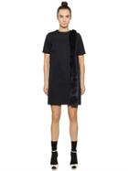 Ainea Neoprene Jersey Dress W/ Faux Fur Detail