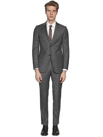 Z Zegna Super 110's Wool Prince Of Wales Suit