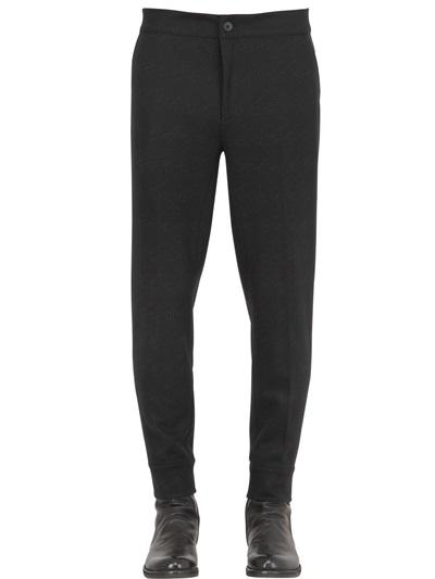John Varvatos Double Wool & Cotton Blend Pants