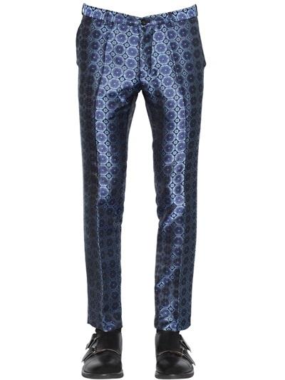 Christian Pellizzari 17.5cm Floral Jacquard Pants