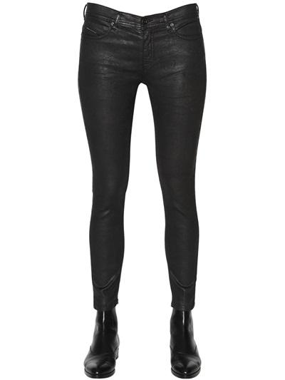 Diesel Black Gold 152 Coated Stretch Cotton Knit Jeans