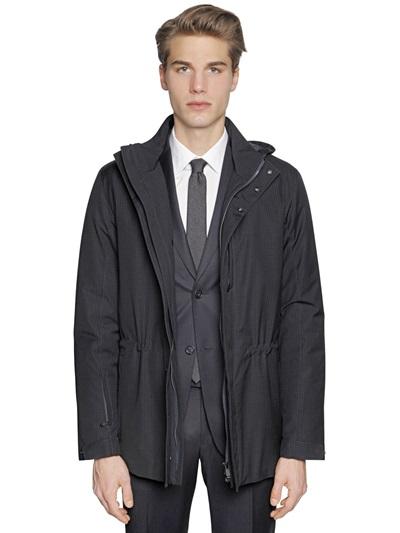 Z Zegna Merino Wool & Ripstop Field Jacket