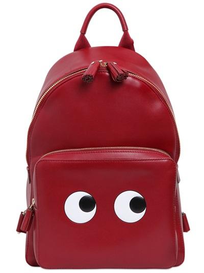 Anya Hindmarch Eyes Embossed Leather Backpack