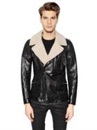Belstaff Shearling & Leather Moto Jacket