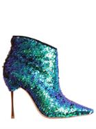 Sophia Webster 100mm Coco Iridescent Sequin Ankle Boots