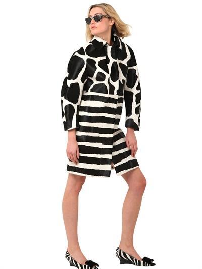 Burberry Prorsum - Zebra Printed Ponyskin Coat
