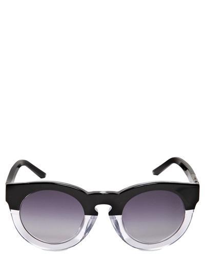 Linda Farrow X 3.1 Phillip Lim - Two Tone Round Acetate Sunglasses