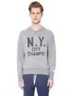 Todd Snyder For Champion N.y. Printed Cotton Jersey Sweatshirt