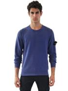 Stone Island Piquet Stitch Cotton Crepe Garment Dyed