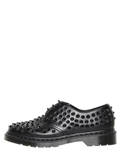 Dr.martens - Studded Matte Leather Derby Shoes