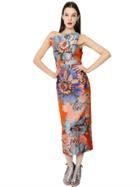 Antonio Berardi Floral Jacquard Bustier Dress