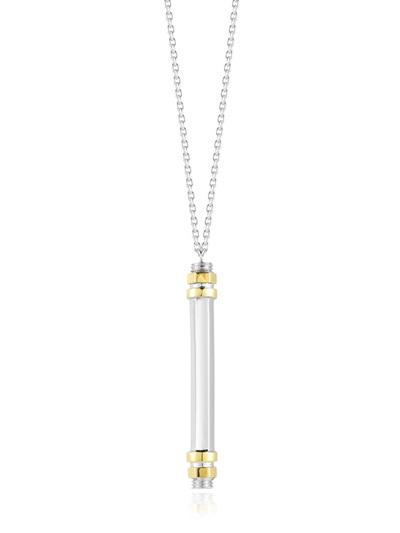 W. Britt Vertical Bar Pendent Necklace
