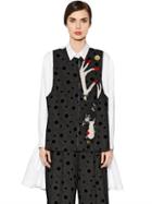 I'm Isola Marras Deer Patches Wool & Cotton Poplin Shirt