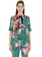 Gucci Blooms Printed Silk Georgette Shirt