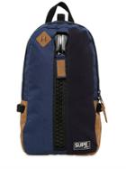 Supe Design Megazip Day Bag Techno Canvas Backpack