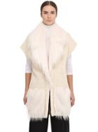 Space Style Concept Plush Knit & Kidassia Fur Vest