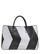 Anya Hindmarch Maxy Ebury Metallic Chevrons Leather Bag