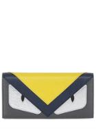 Fendi Monster Leather Continental Wallet