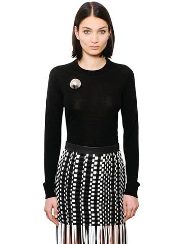 Anne Sofie Madsen Embellished Wool Sweater