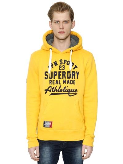 Superdry Logo Patches On Cotton Sweatshirt