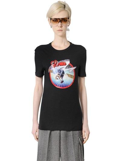 Loewe Rubberized Print Cotton Jersey T-shirt