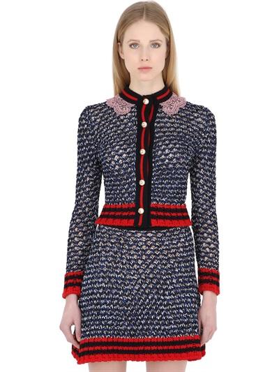 Gucci Heavy Lurex & Cotton Cardigan
