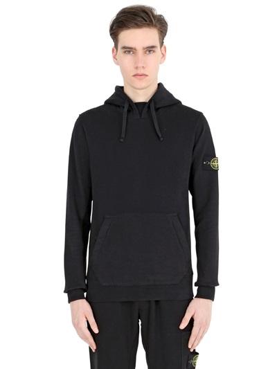 Stone Island Hooded Cotton Sweatshirt