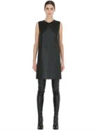 Calvin Klein Collection Sleeveless Nappa Leahther Dress