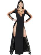 Fausto Puglisi Corals Embellished Cady Dress