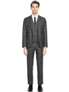 Manuel Ritz Super 100's Wool Prince Of Wales Suit