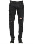 Dolce & Gabbana 18cm Slim Fit Destroyed Denim Jeans
