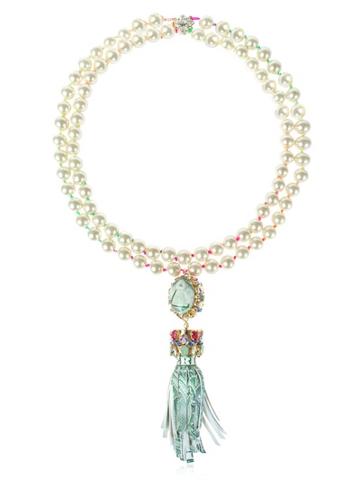 Bijoux De Famille Funky Dollar Tassel Pendent Necklace