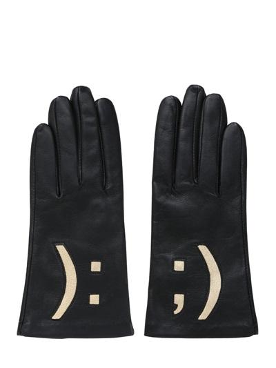 Aristide Emoticon Nappa Leather Gloves