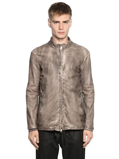 Giorgio Brato Dyed Nappa Leather Moto Jacket