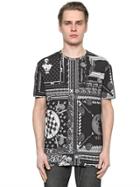 Versus Printed Stretch Cotton Jersey T-shirt