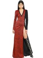 Fausto Puglisi Printed Stretch Cady Dress