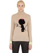 Beayukmui Devil Intarsia Wool Blend Sweater