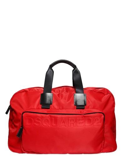 Dsquared2 Embossed Logo Nylon Duffle Bag