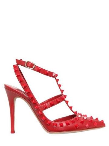 Valentino - 100mm Rouge Studded Leather Pumps