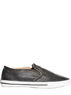 Black Dioniso Negroni Vintage Leather Slip-on Sneakers