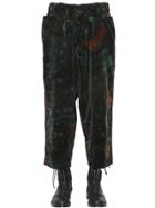 Yohji Yamamoto Marble Cotton Velvet Pants