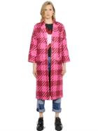 House Of Holland Gingham Techno Blend Coat