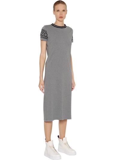 Kenzo Logo Printed Cotton Jersey Dress